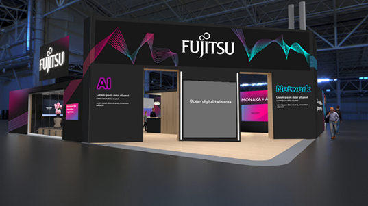 MWC Barcelona 2025 and Fujitsu booth