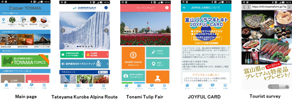 Picture: App content pages