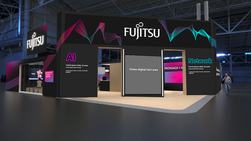 MWC Barcelona 2025 and Fujitsu booth