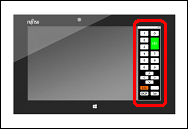 【ソフト10キーボード】
(画面右側の赤枠部分)