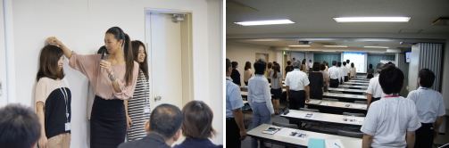 正しい姿勢についてのレクチャー