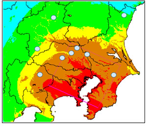 図3. ハザードマップを活用した拠点リスク評価のイメージ図