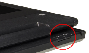 タブレットスタイル用の音量ボタンが現れる「Shift hinge」構造