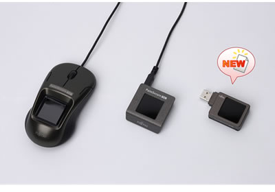 図2. 「PalmSecure-SLセンサー」ラインナップ（左からマウスタイプセンサー、スタンダードセンサー、ポータブルセンサー）