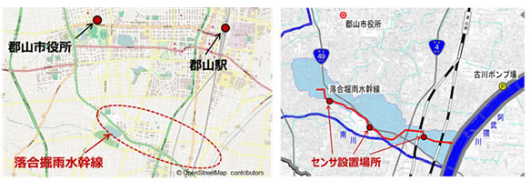 図1 実証実験の実施場所