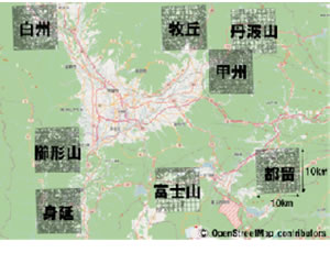 図3 実証対象とする地区（当初の8か所）