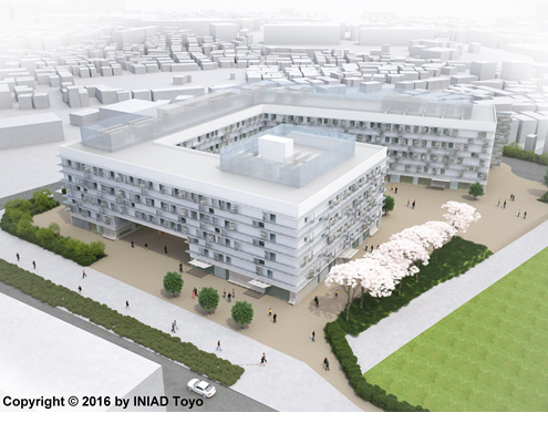 図2：赤羽台キャンパス完成イメージ（2017年4月完成予定）