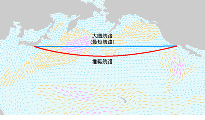 図1 ウェザールーティングのイメージ図