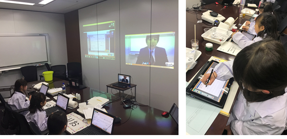 写真：遠隔教育の様子