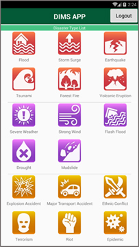 図1. スマートフォンアプリ画面