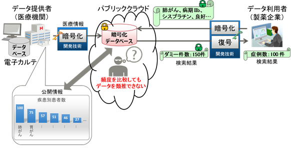 図2. 開発したデータの類推を防止する技術