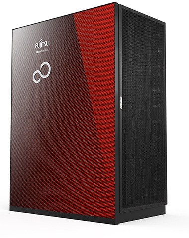 今回導入する「PRIMEHPC FX1000」※1ラック（384ノード）のイメージ