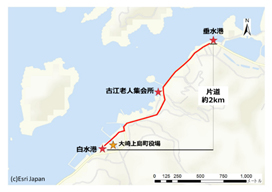 図2. 自動運転ルートと停留所