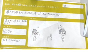 写真4:ろう学校の生徒が考えた「Ontenna」のアイデア